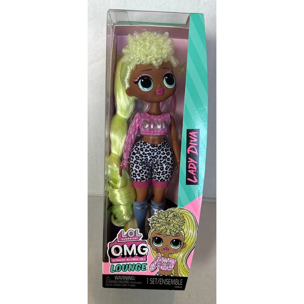 LOL Surprise OMG Lounge LADY DIVA Fashion Doll Lounging Outfit NEW 2022 MGA